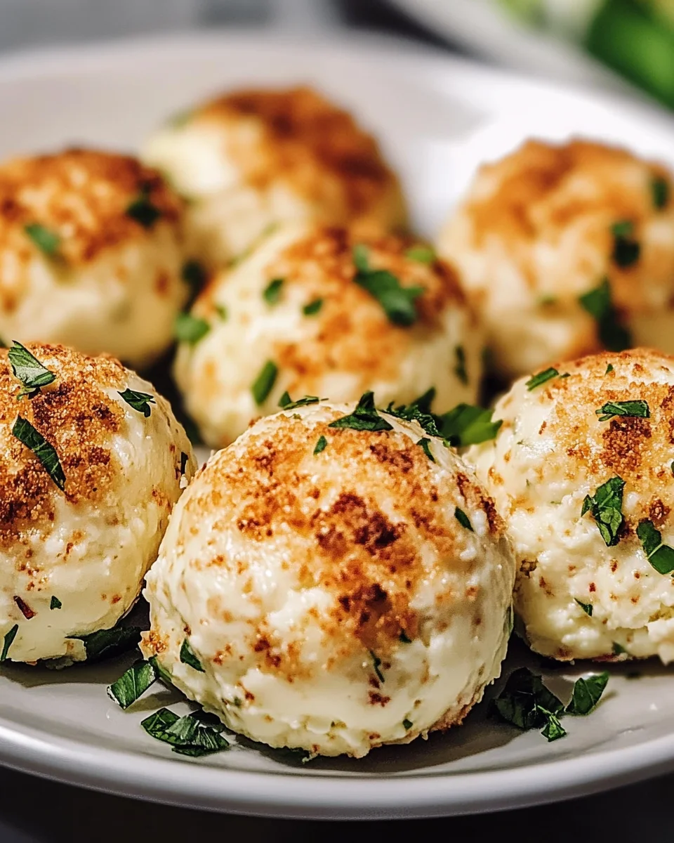 Blumenkohl-Mozzarella-Bällchen