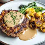 Blumenkohlsteak mit Pfefferrahmsauce