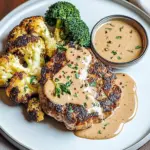 Blumenkohlsteak mit Pfefferrahmsauce