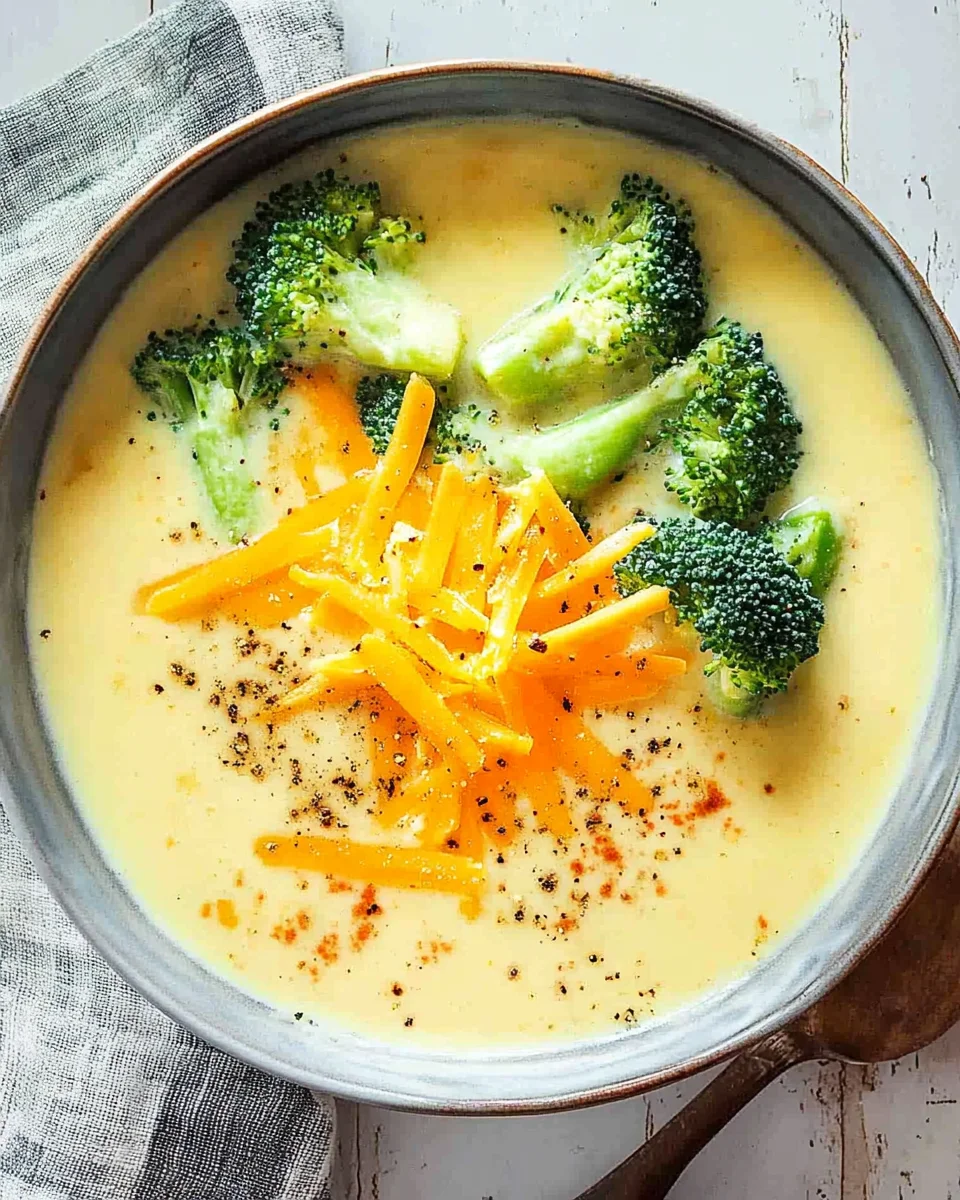 Brokkoli-Cheddar-Suppe