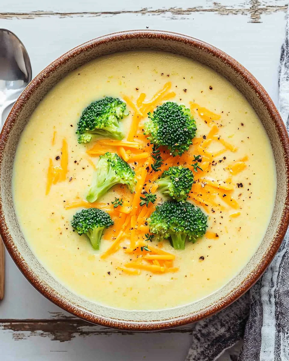 Brokkoli-Cheddar-Suppe
