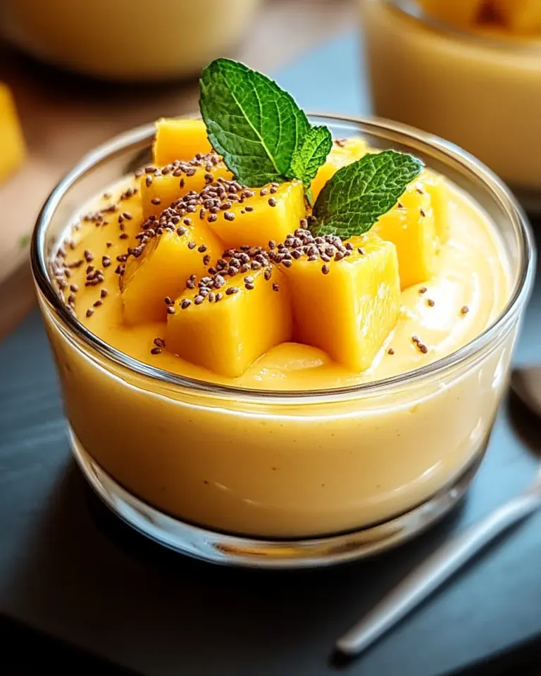 Cremige Mango-Mousse