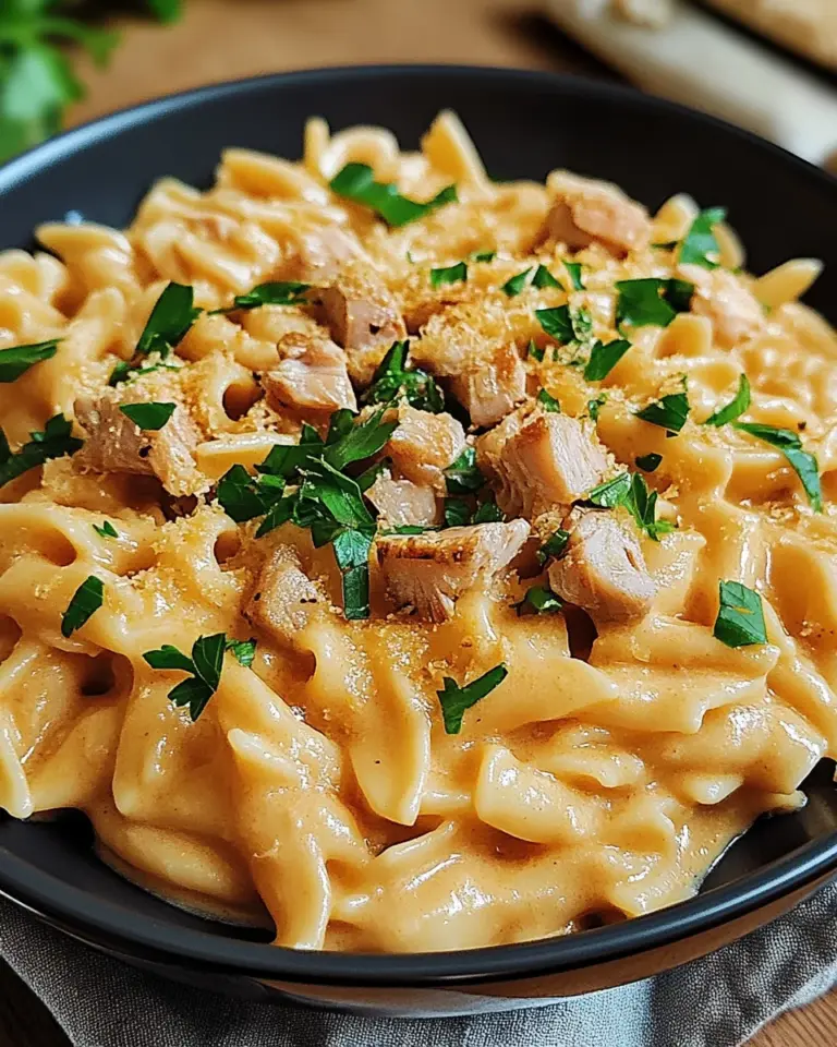 Cremige One Pot Pasta mit Thunfisch