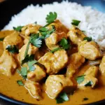 Curry-Geschnetzeltes mit Reis