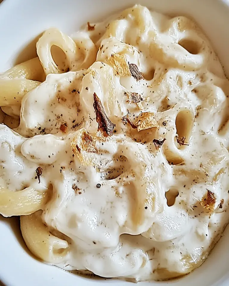 Französische Zwiebelmakkaroni mit Käse