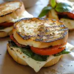 Gegrilltes Mozzarella-Sandwich