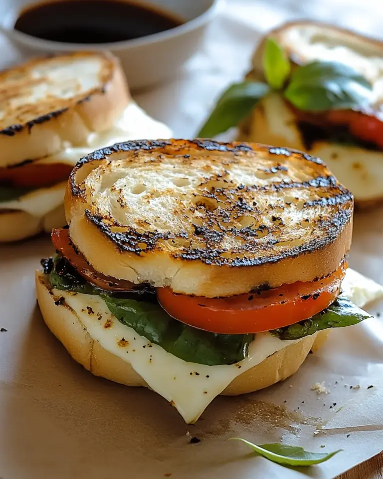 Gegrilltes Mozzarella-Sandwich