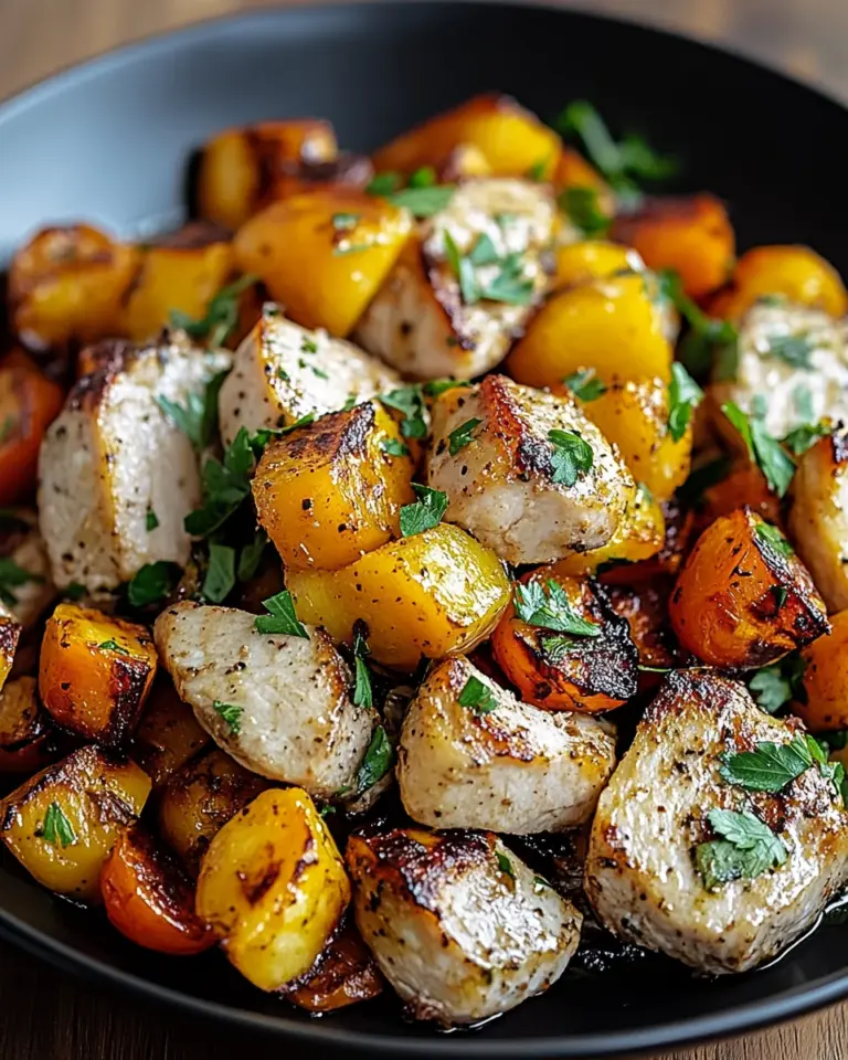 Hackfleisch aus Huhn und Süßkartoffeln