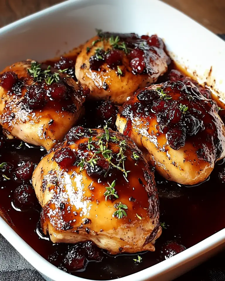 Hähnchen mit Preiselbeer-Balsamico-Glasur