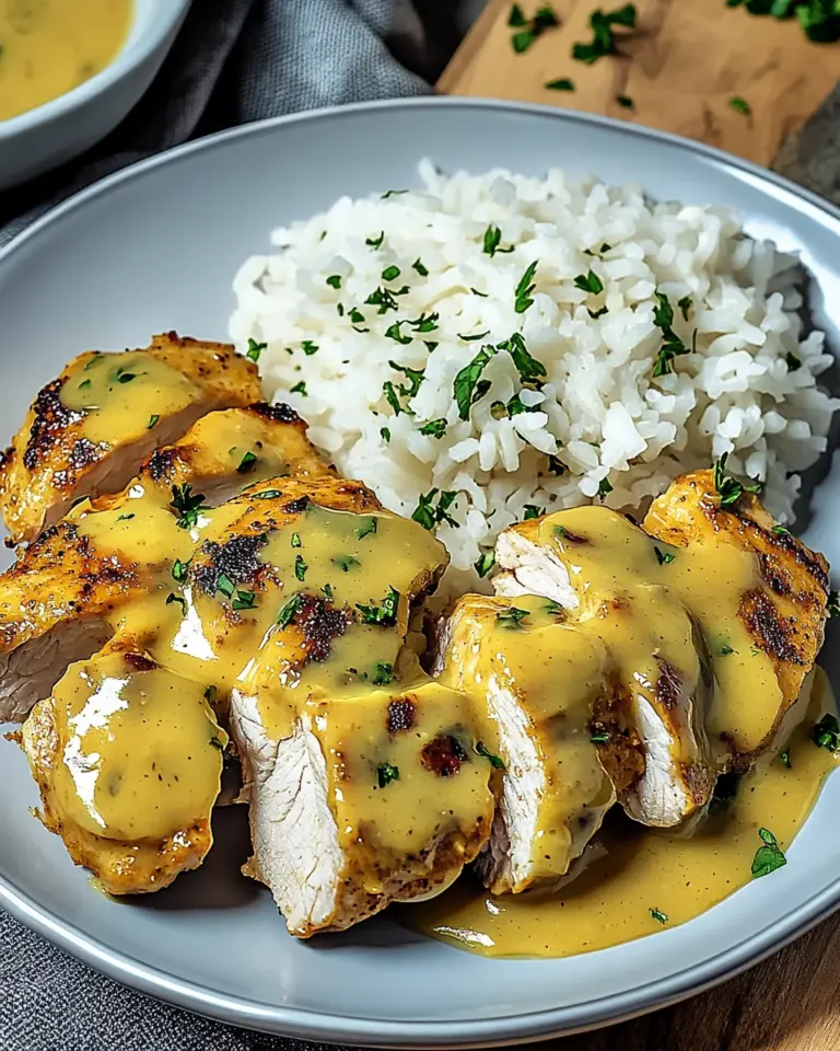 Honig Senf Hähnchen mit Reis