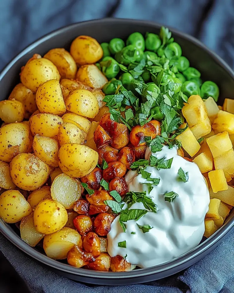 Kartoffel-Kichererbsen-Bowl
