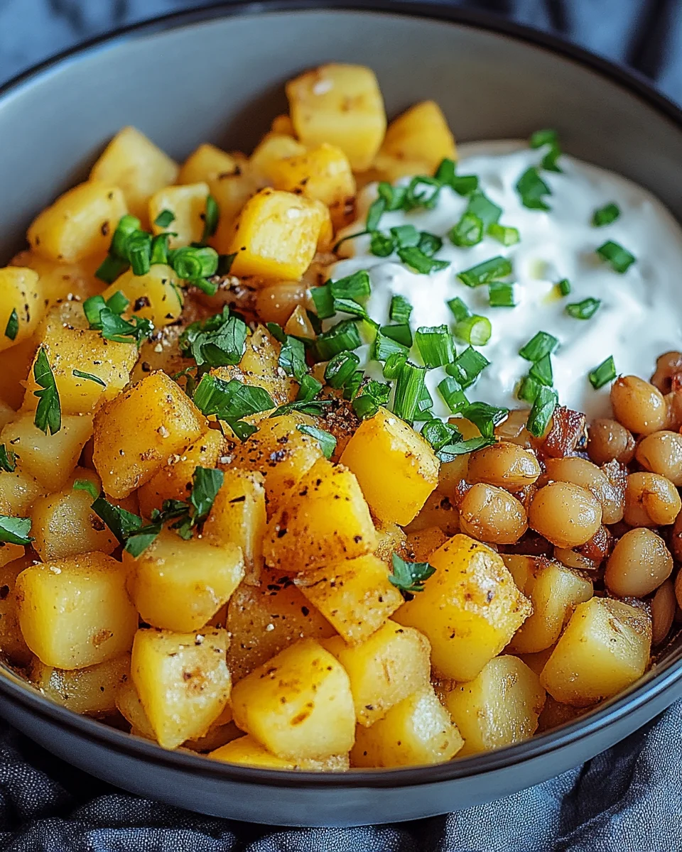 Kartoffel-Kichererbsen-Bowl
