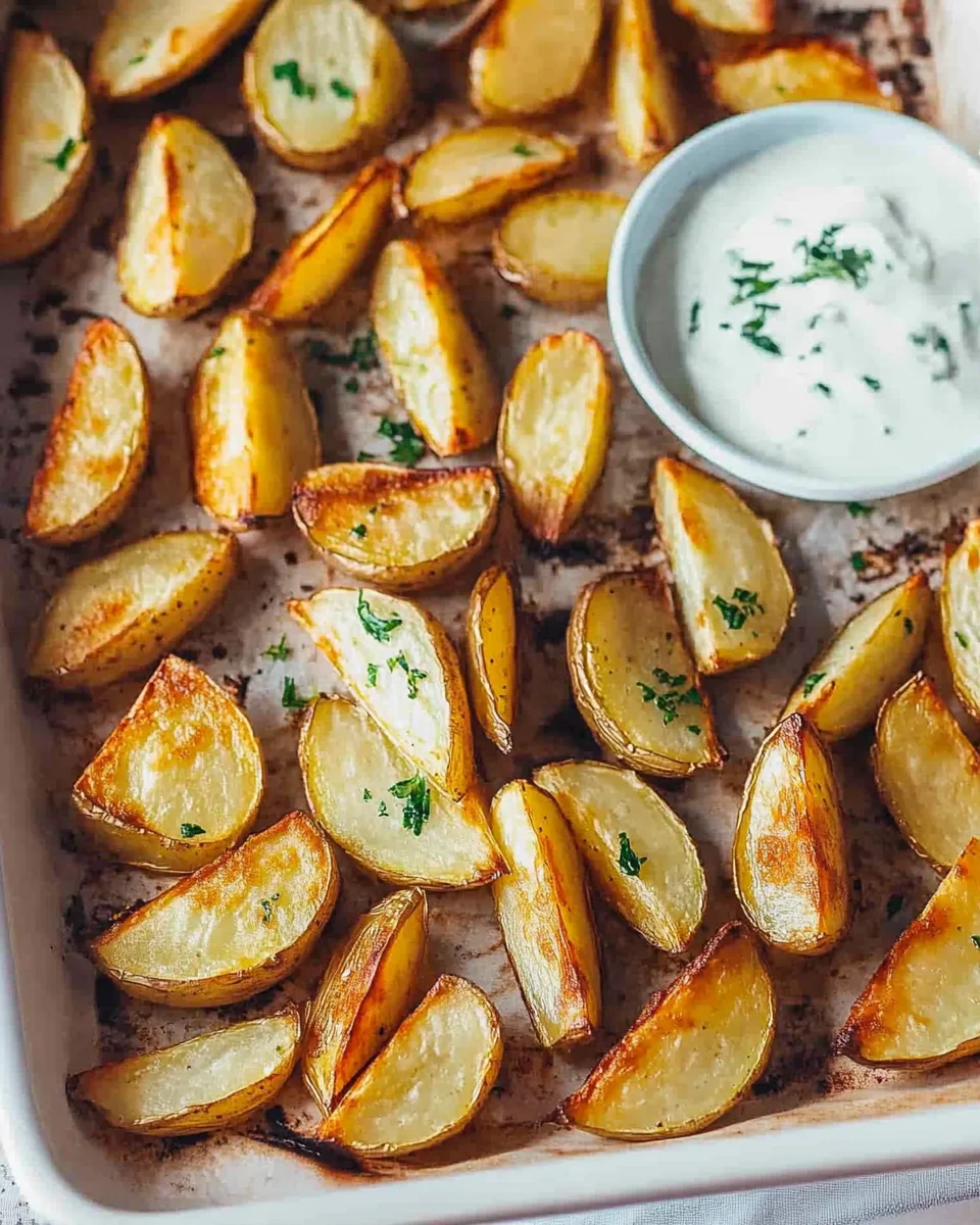 Knusprige Kartoffelspalten im Ofen