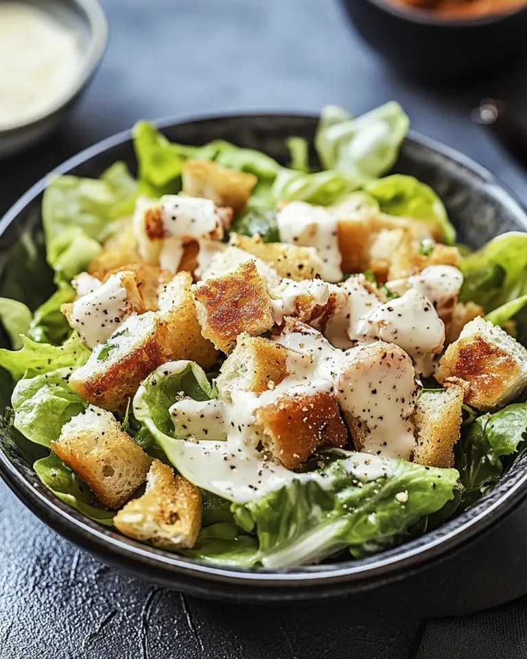 Knuspriger Caesar-Salat