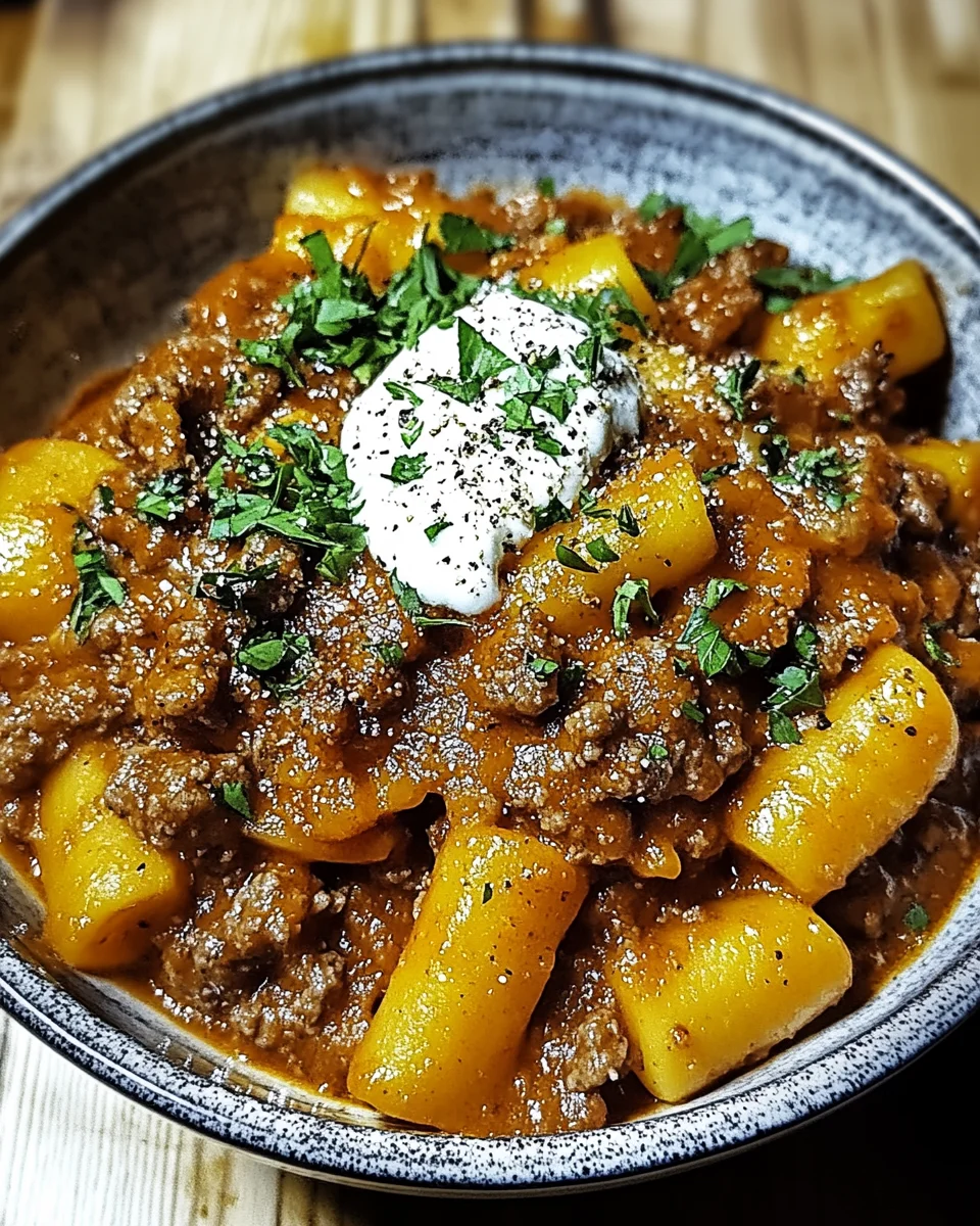 Kürbis-Rindfleisch-Bolognese