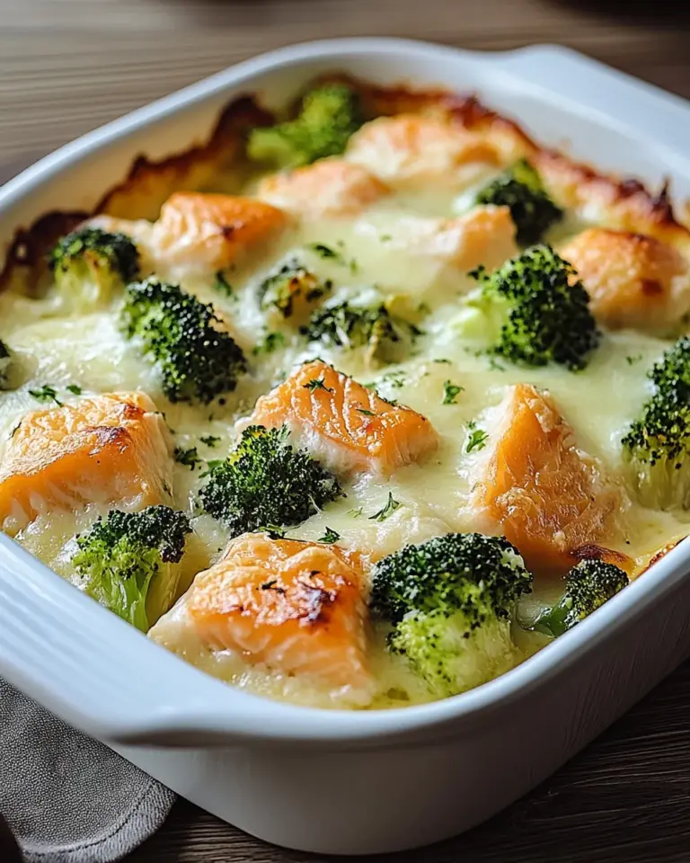 Lachs-Brokkoli-Gratin