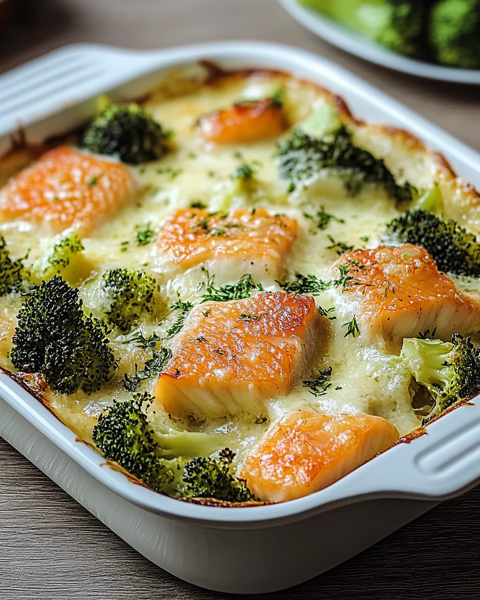 Lachs-Brokkoli-Gratin