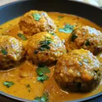 Linsenbällchen in Currysauce