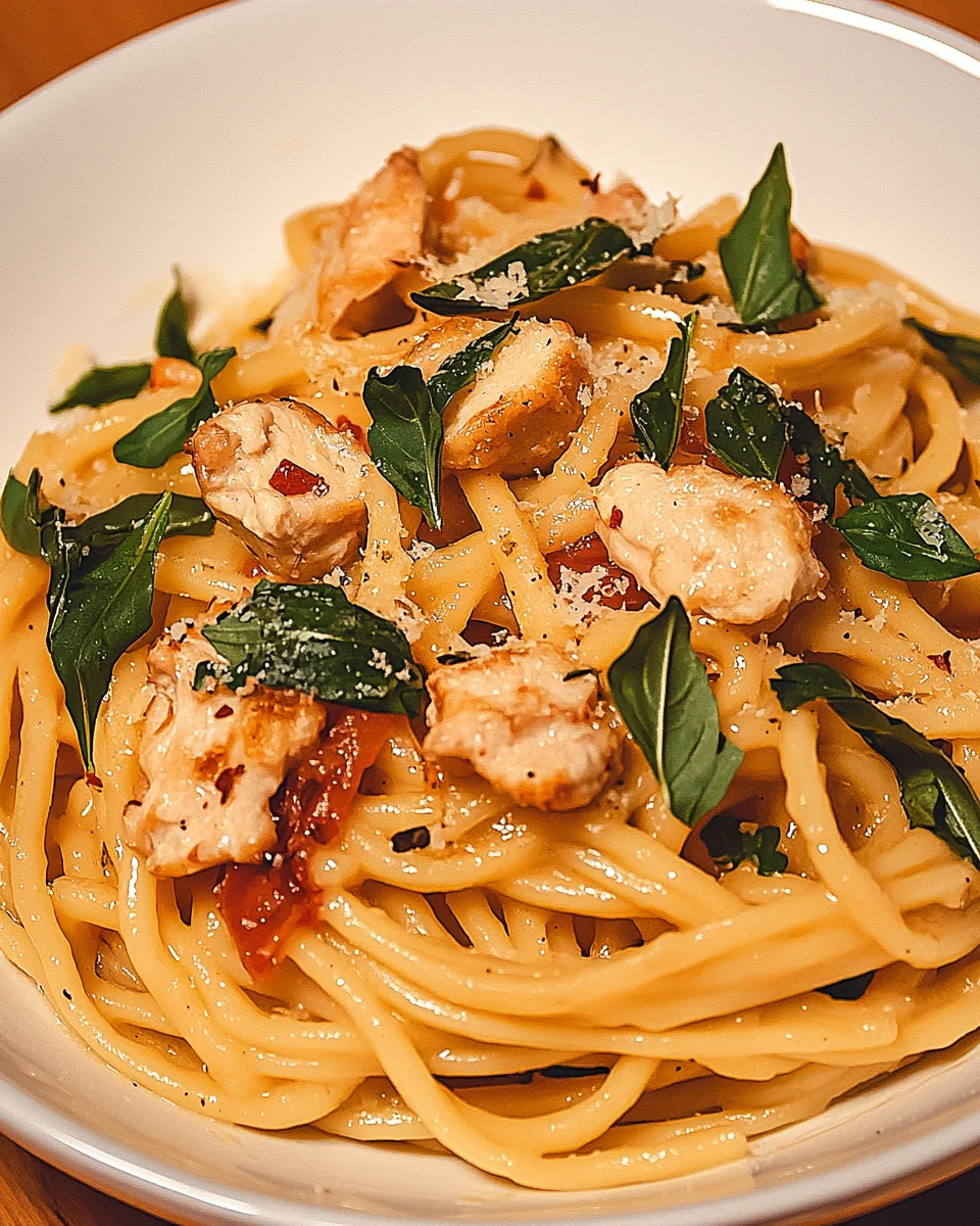 Marry-Me-Hühnchen-Pasta