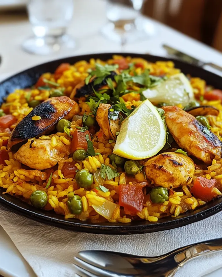 Paella mit Hähnchen