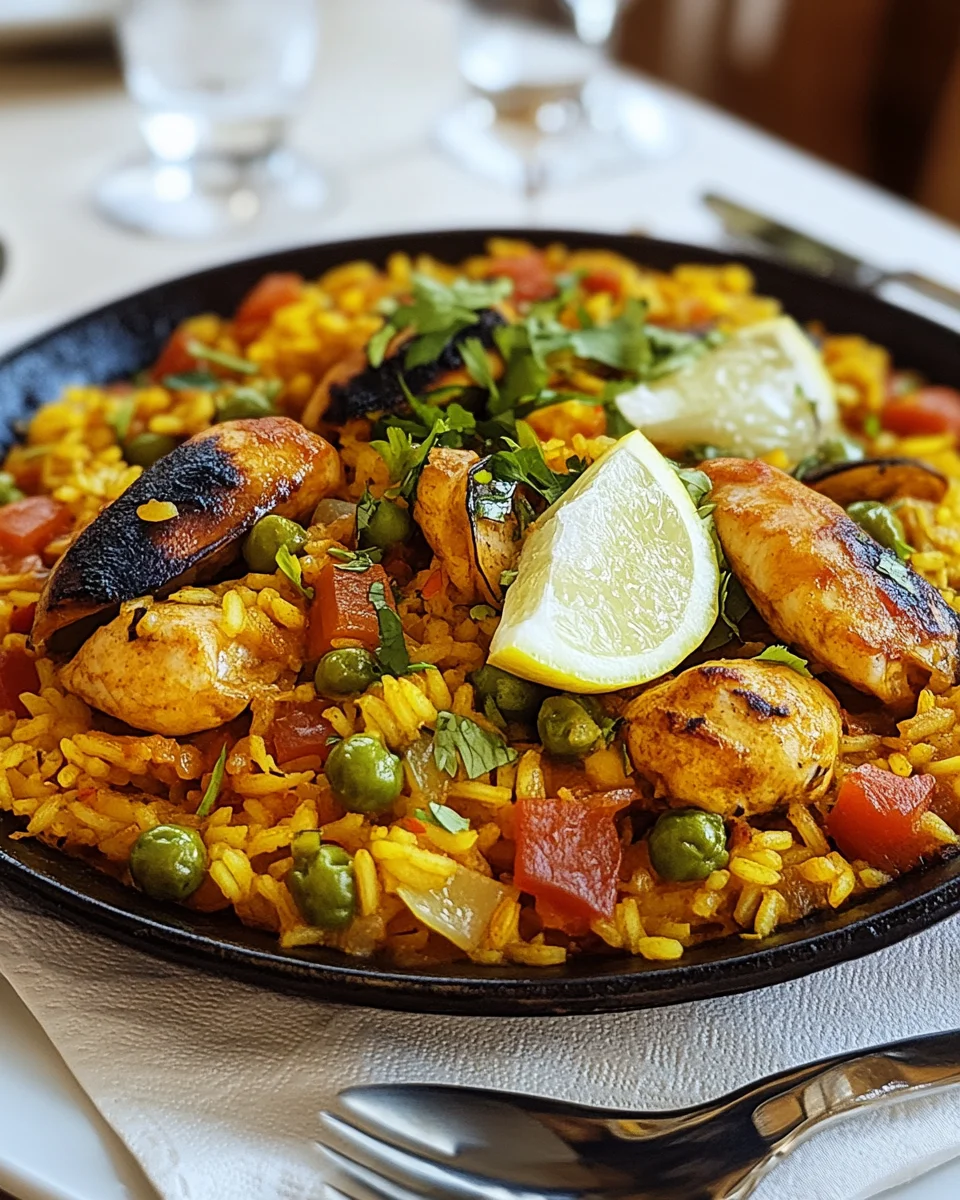 Paella mit Hähnchen