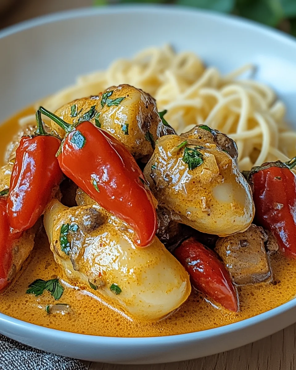 Paprika-Sahne-Hähnchen