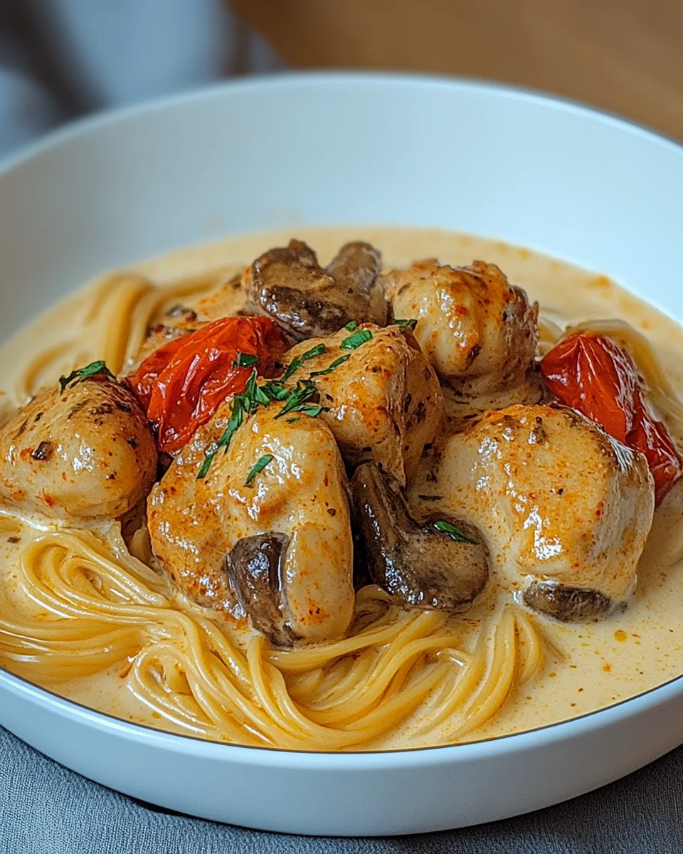 Paprika-Sahne-Hähnchen