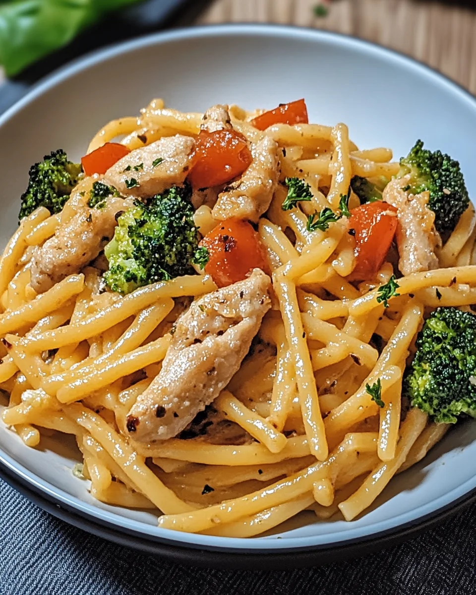 Pasta mit Hähnchen
