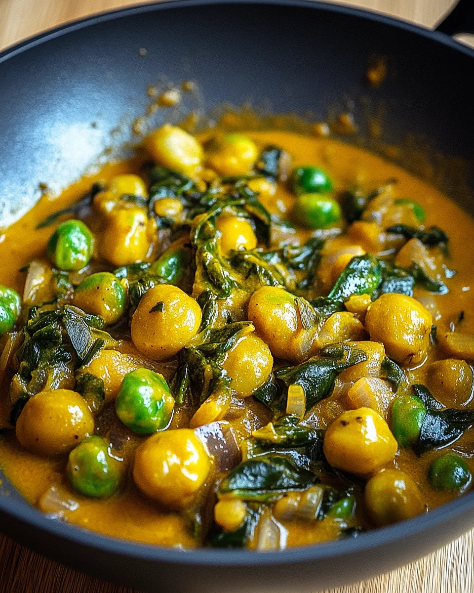 Rosenkohl-Curry mit Kichererbsen