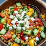 Rote Linsen Salat Orientalisch mit Feta