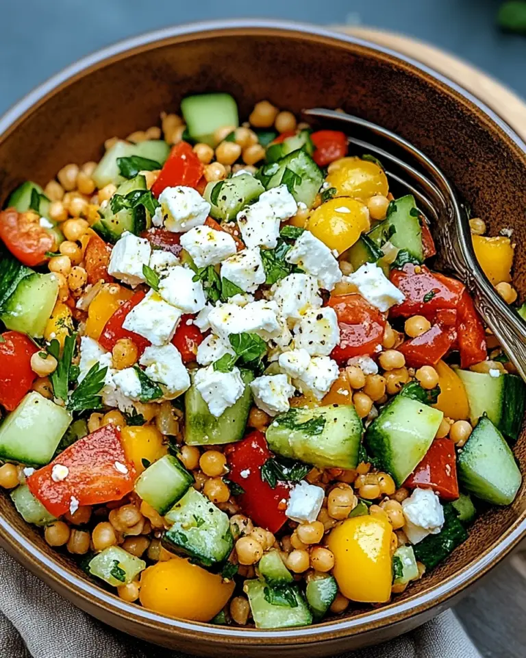 Rote Linsen Salat Orientalisch mit Feta