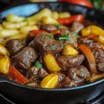 Schaschlik-Topf aus dem Ofen
