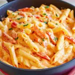 Schnelle Pasta mit Paprika-Sahne-Soße