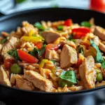 Schnelle Reispfanne mit Hühnchen