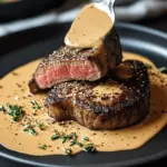 Steak au Poivre mit Cognac-Sahne-Sauce