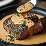 Steak au Poivre mit Cognac-Sahne-Sauce