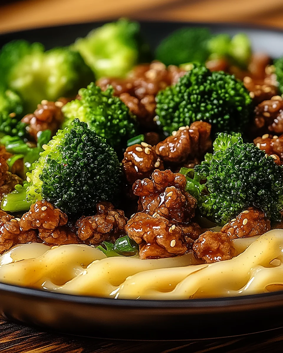 Teriyaki-Hackfleisch-Pfanne