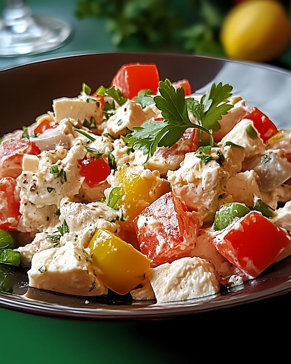 Thunfisch-Hüttenkäse-Salat