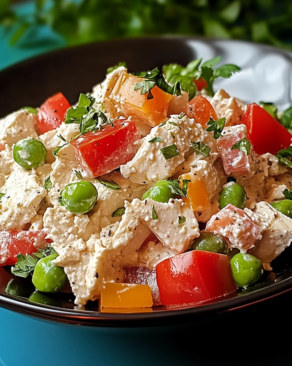 Thunfisch-Hüttenkäse-Salat