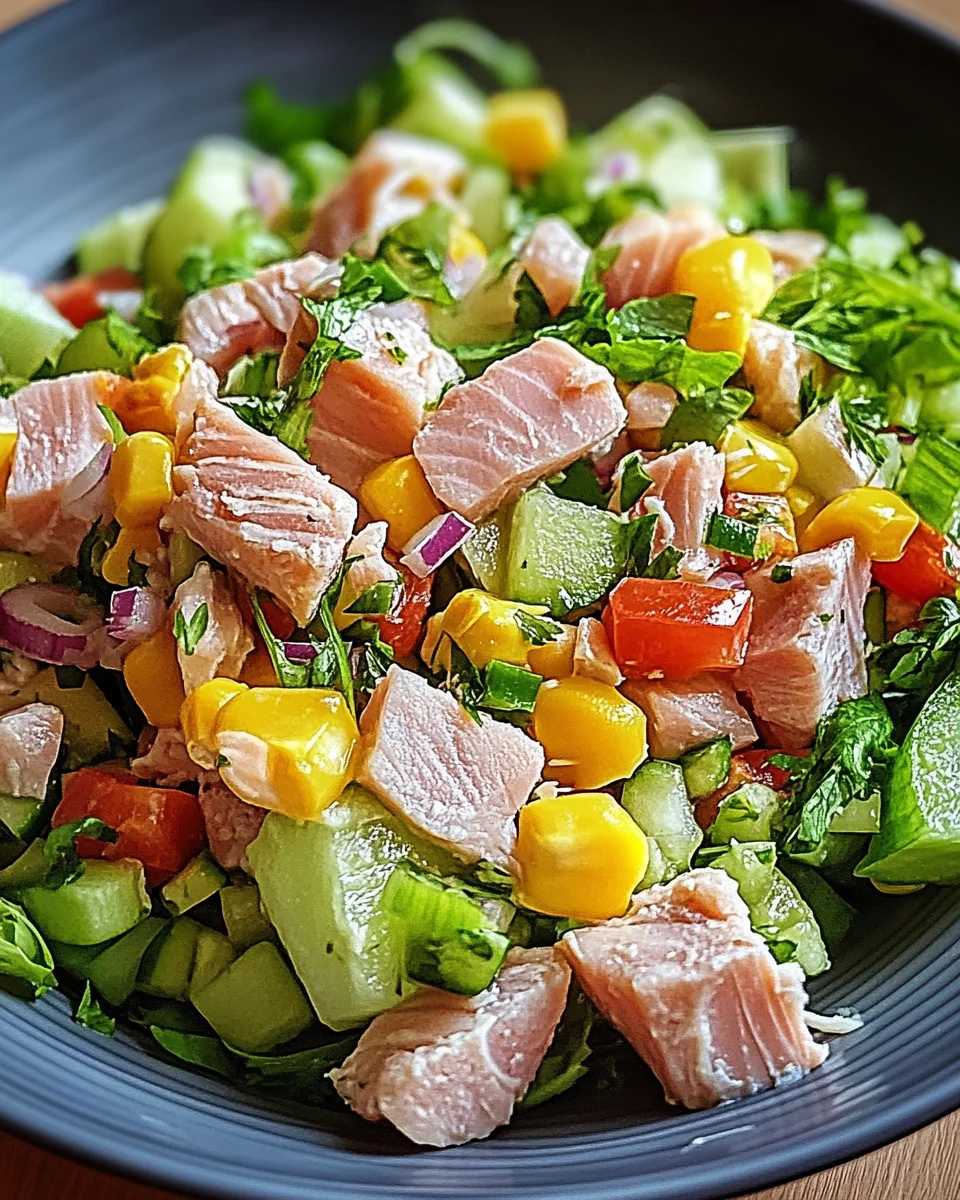 Thunfischsalat mit frischem Gemüse