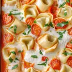 Tortellini-Auflauf mit Tomaten & Mozzarella