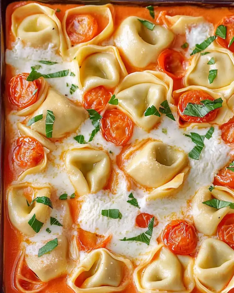 Tortellini-Auflauf mit Tomaten & Mozzarella