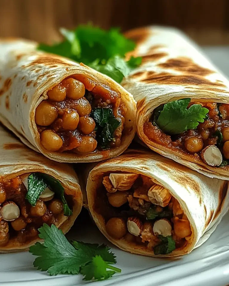 Vegetarische Burritos mit Linsen und Walnüssen