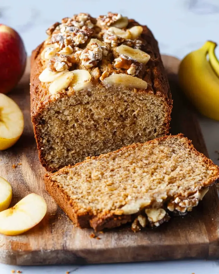 Bananenbrot mit Apfel