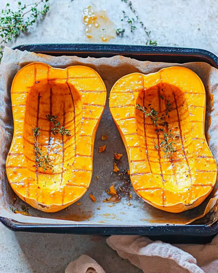 Butternut-Kürbis aus dem Ofen