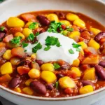 Chili sin Carne mit Kartoffeln