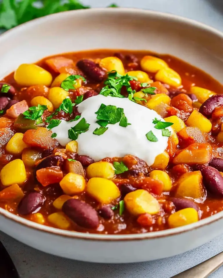 Chili sin Carne mit Kartoffeln