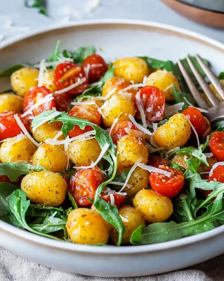 Gnocchi Salat mit Pesto