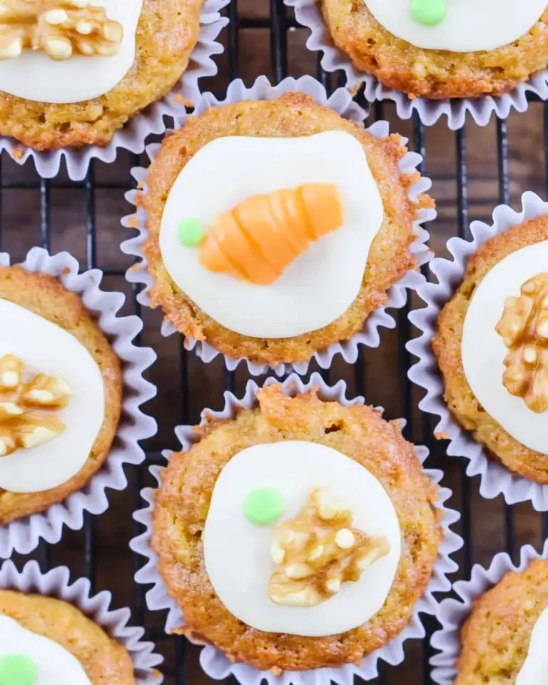 Karotten Muffins - saftig mit Nuss und Öl
