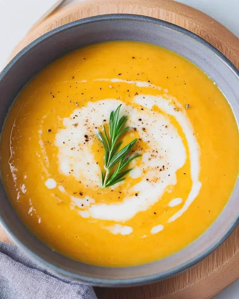 Kürbissuppe mit Kokosmilch und Ingwer